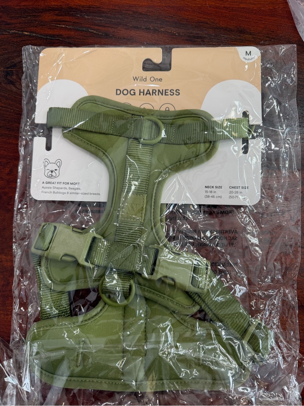 Olive Green Dog Harness - Medium